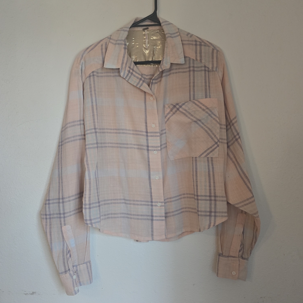 Free People Gold and Peach Fabric Detail